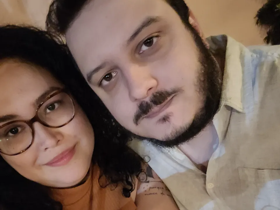 Breno and his wife