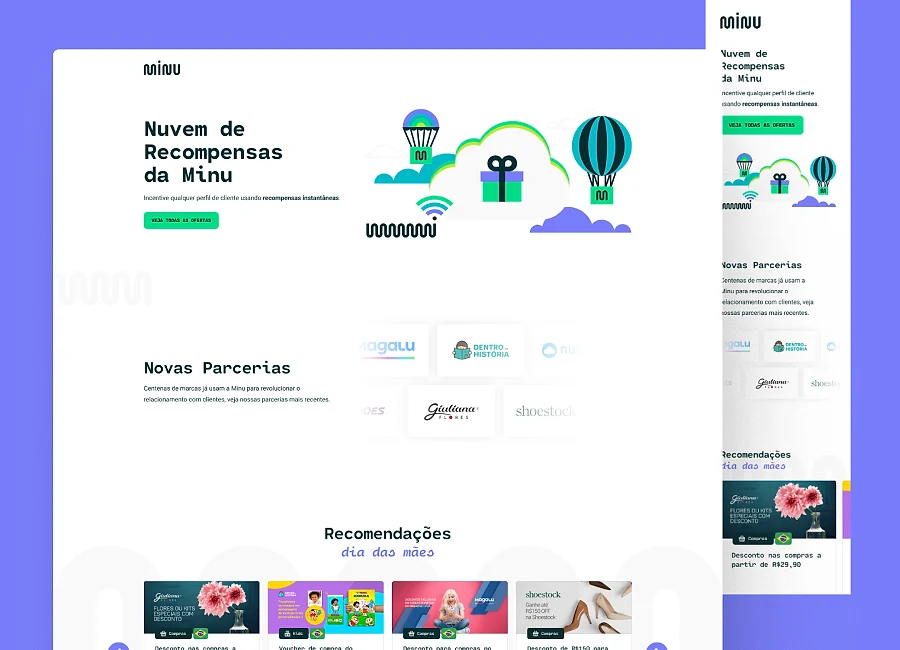 Minu, portfolio site