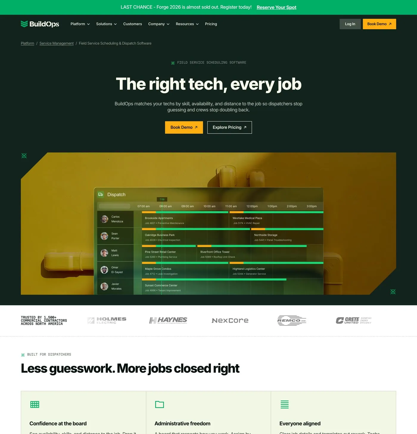 BuildOps, a feature page