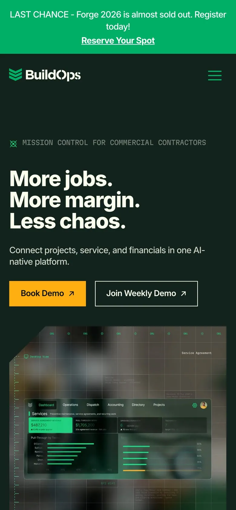 BuildOps on a phone