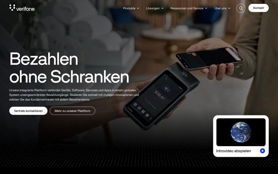 Home page in de-de