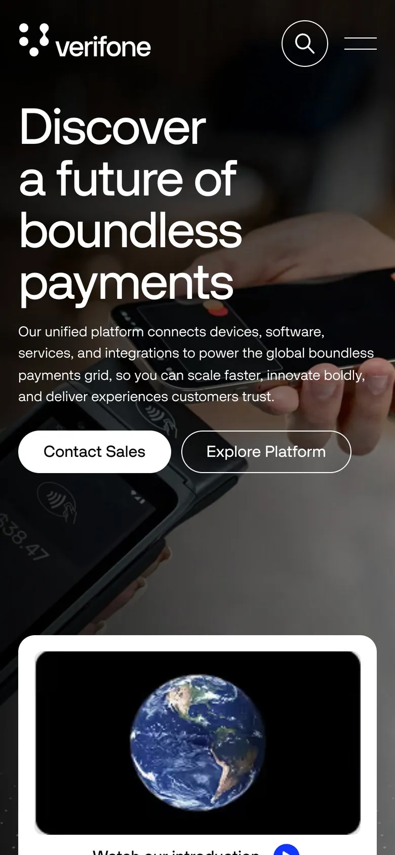 Verifone on a phone